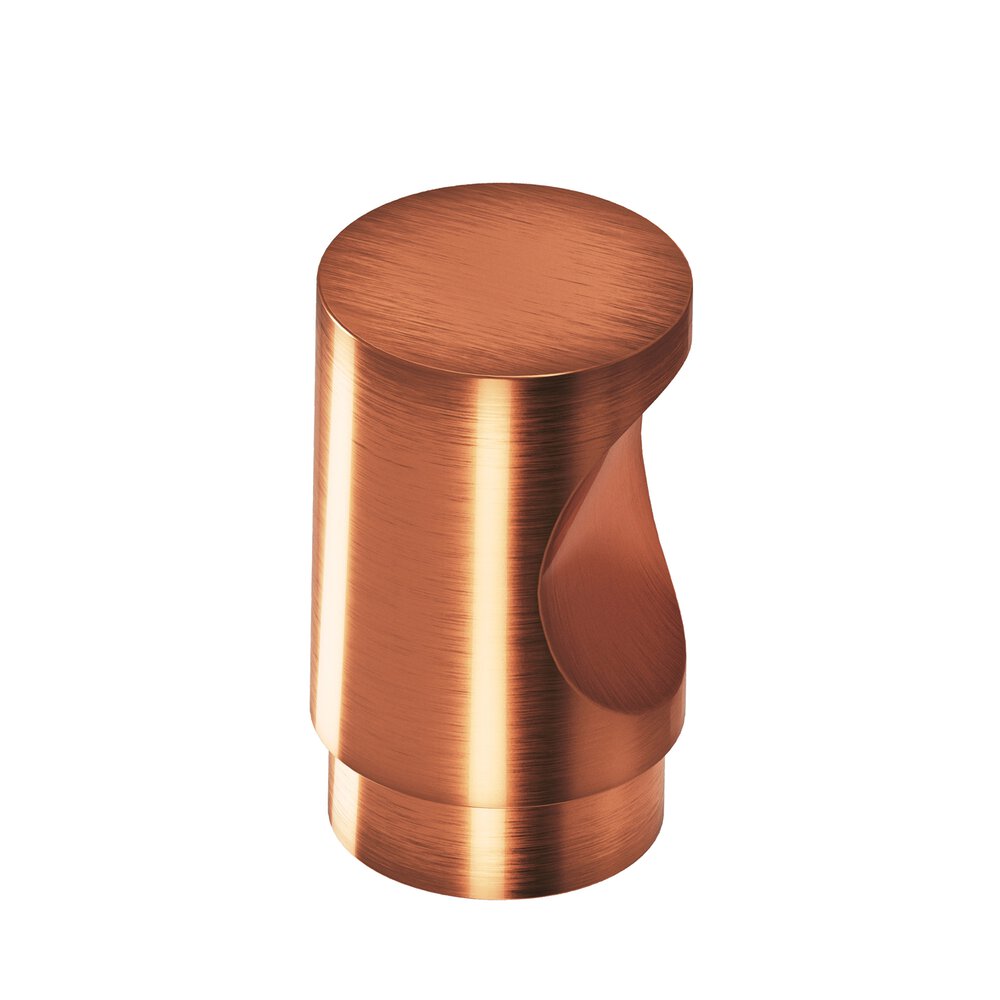 0.75" Diameter Round Cabinet Knob In Antique Copper