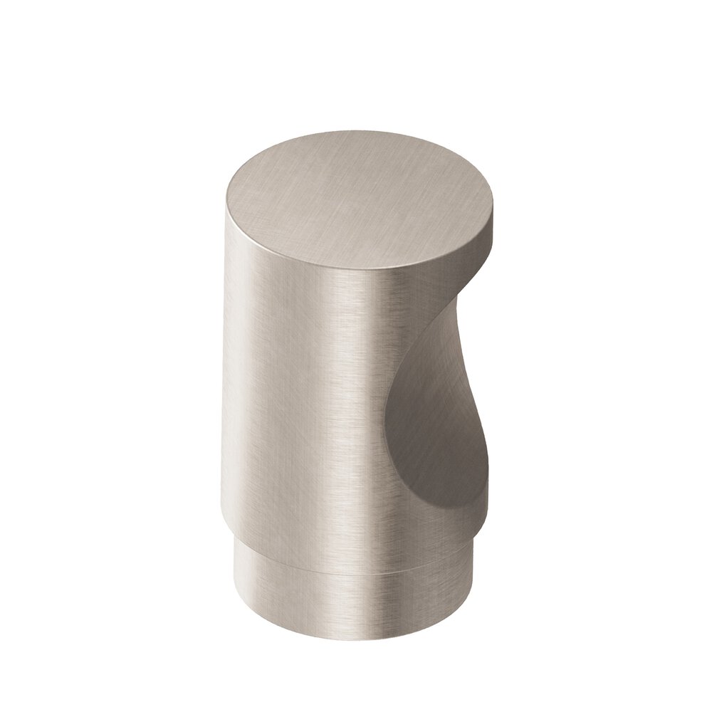 0.75" Diameter Round Cabinet Knob In Matte Satin Nickel