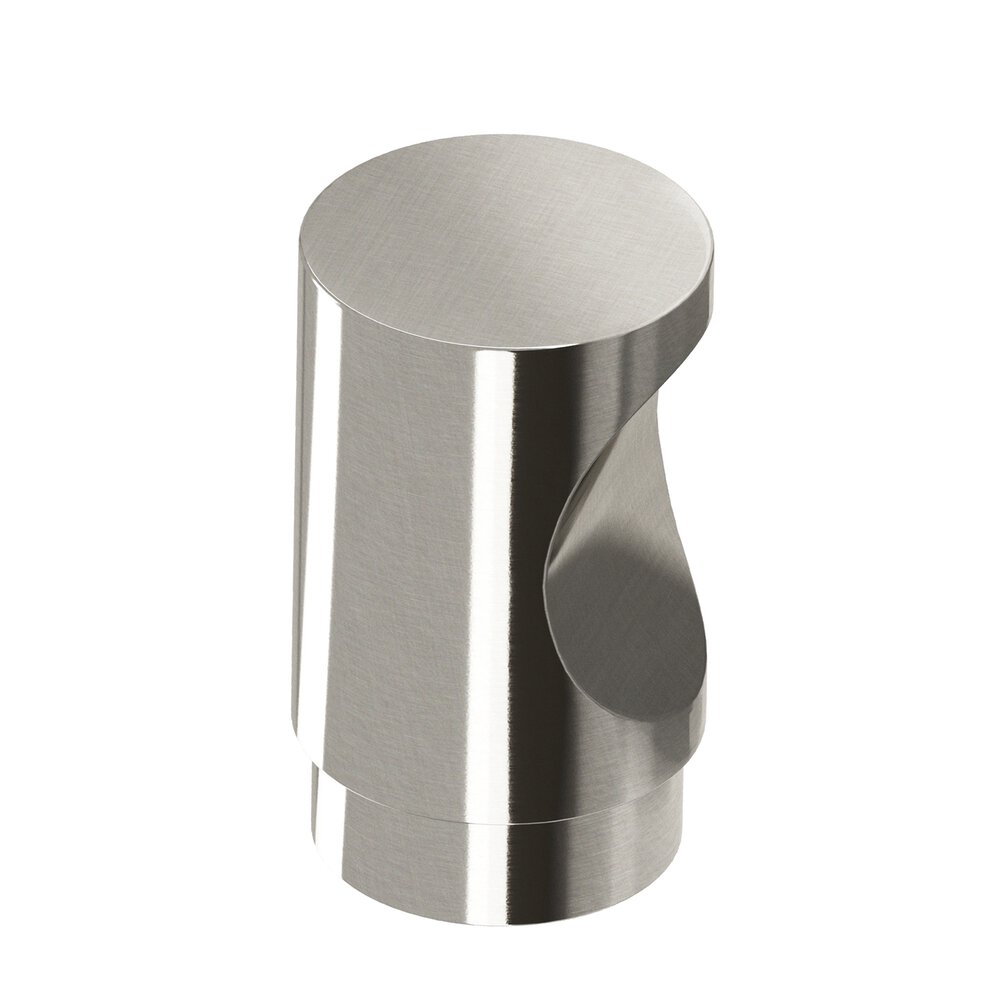 1" Diameter Round Cabinet Knob In Nickel Stainless