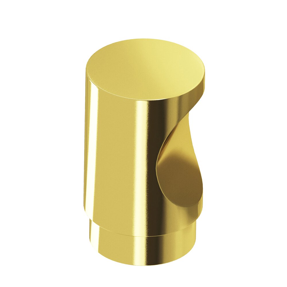 1" Diameter Round Cabinet Knob In French Gold