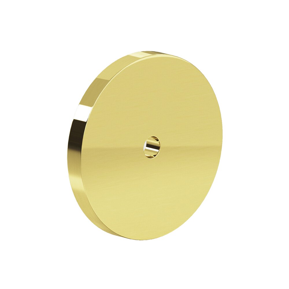 2 1/8" Diameter Backplate in Polished Brass Unlacquered