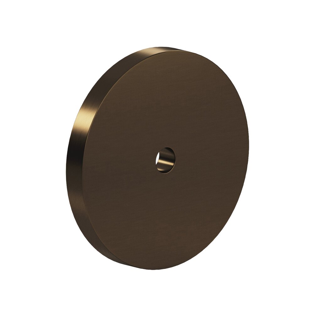 2 1/2" Diameter Backplate in Unlacquered Oil Rubbed Bronze