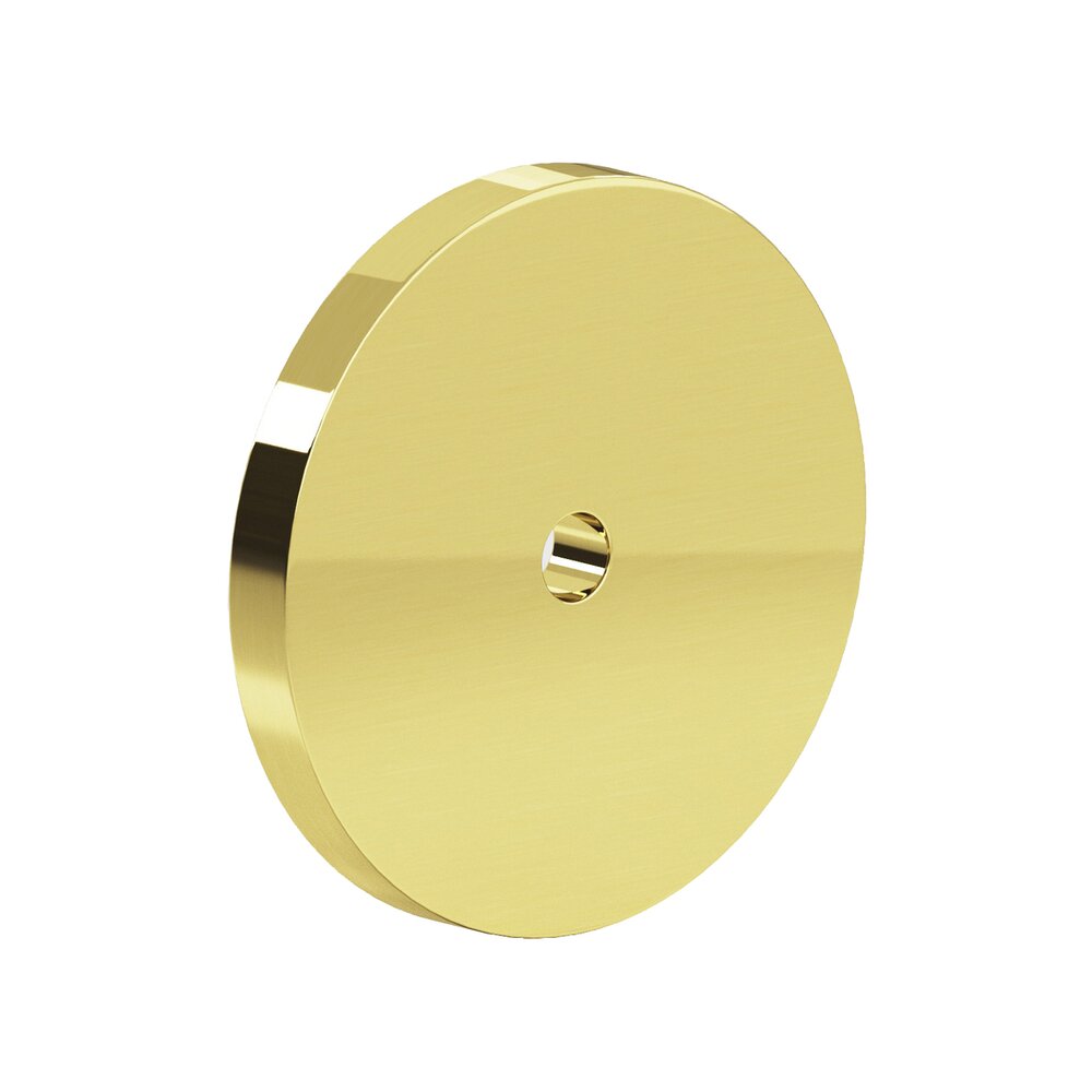2 1/2" Diameter Backplate in Polished Brass Unlacquered