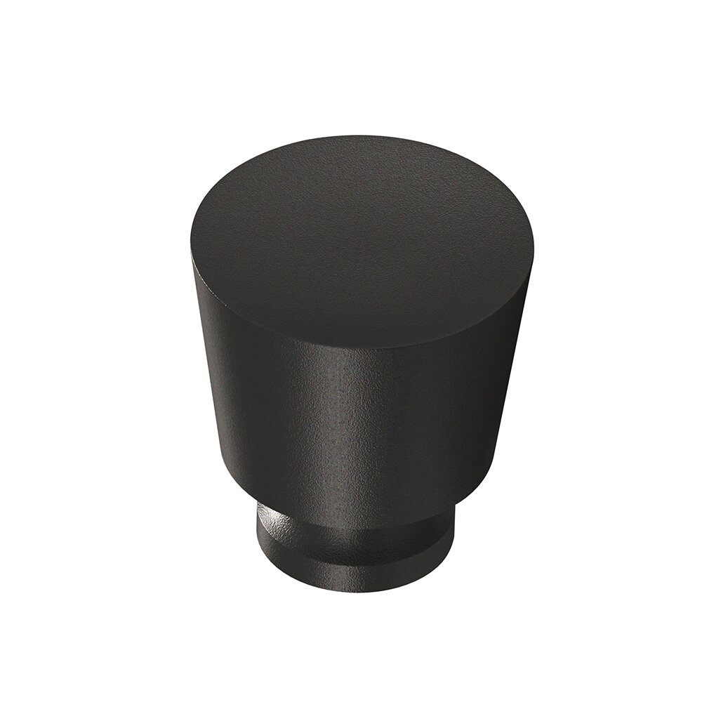 1 1/4" Cabinet Knob Hand Finished in Frost Black