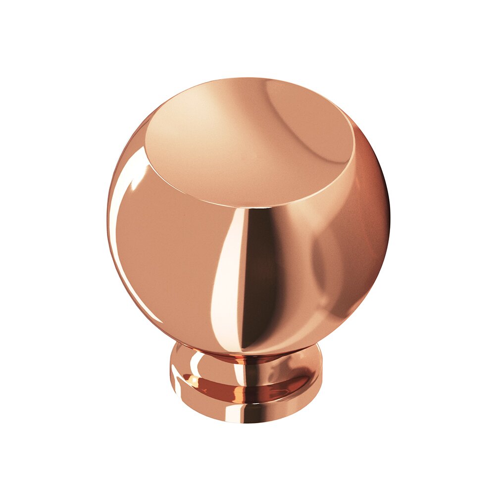 1" Knob in Polished Copper