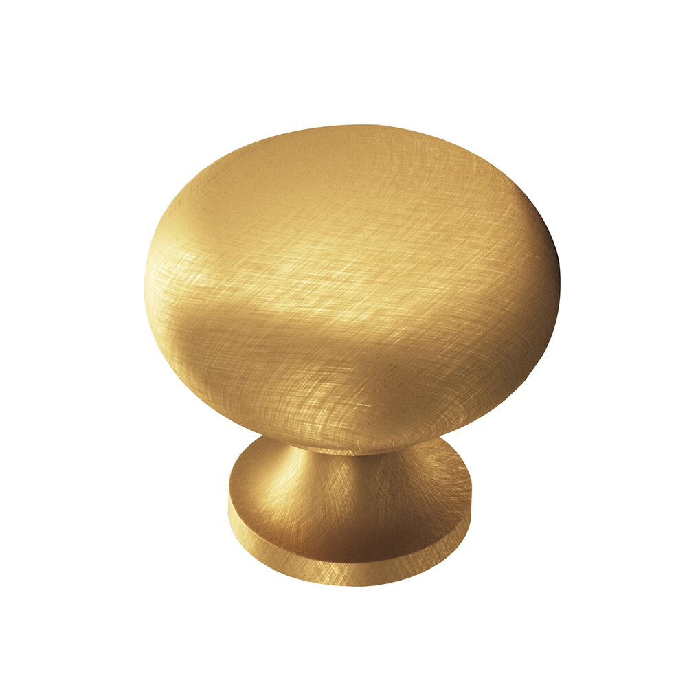 1" Knob in Weathered Brass