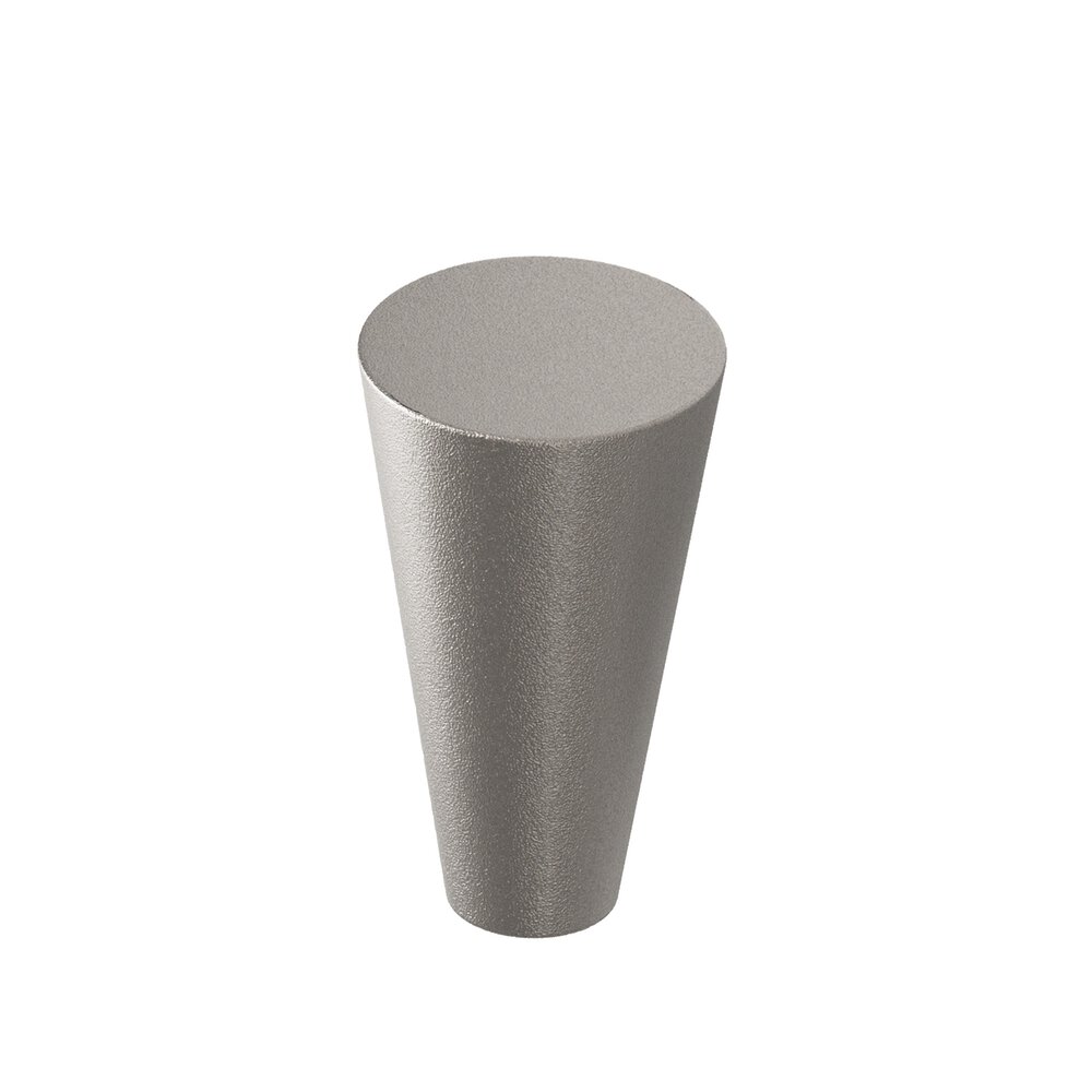 0.5625" Diameter Round Tapered Cabinet Knob In Frost Nickel™