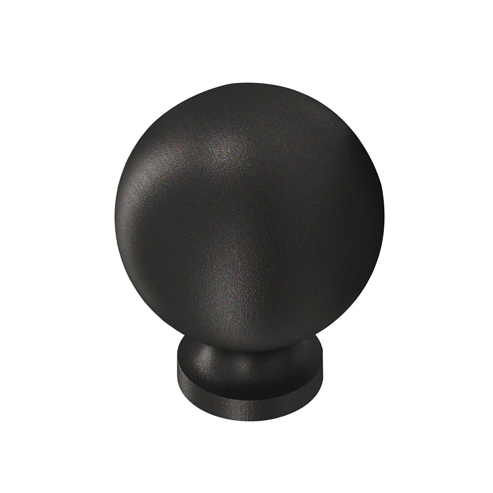 1" Cabinet Knob Hand Finished in Frost Black
