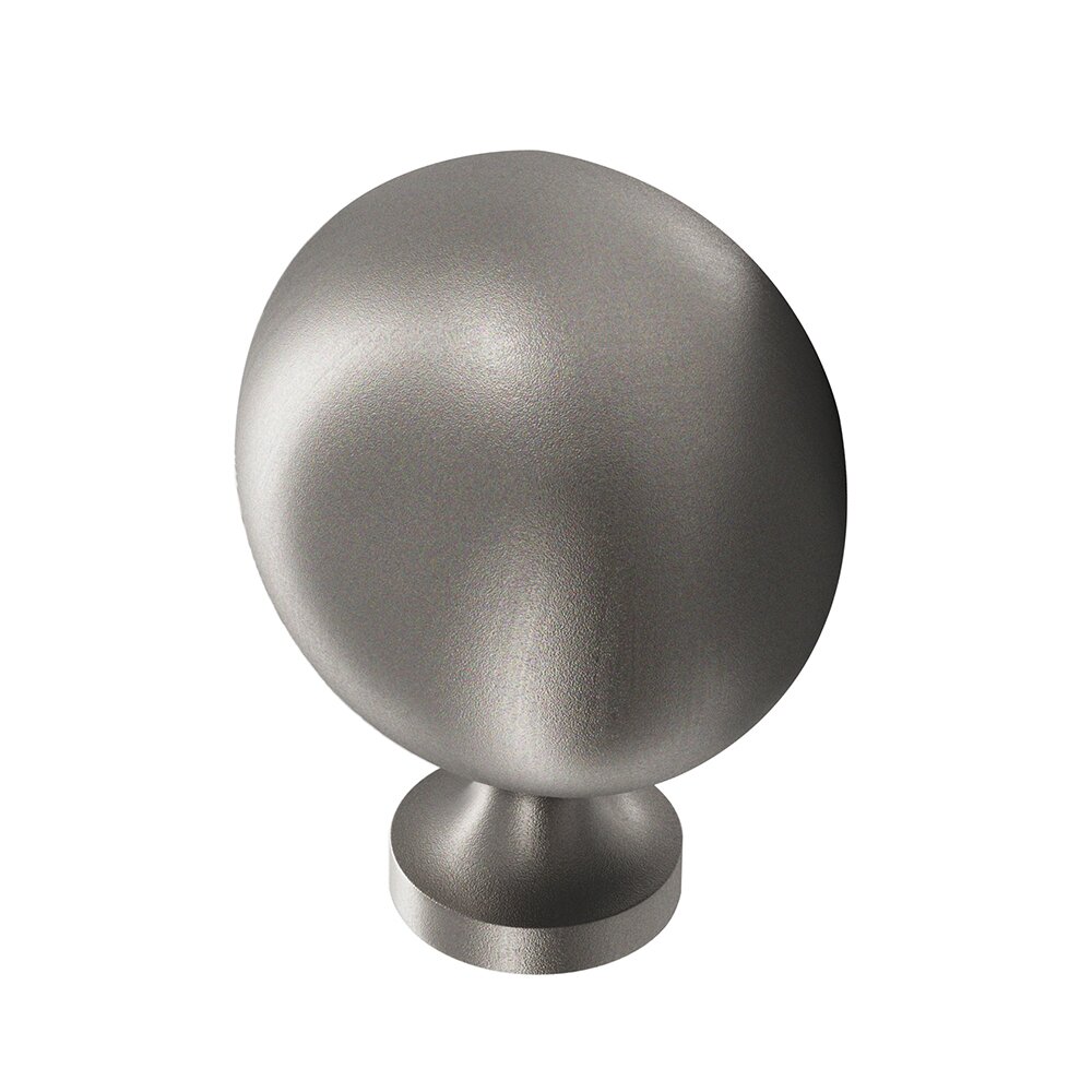 1 1/2" Oval Knob in Frost Nickel