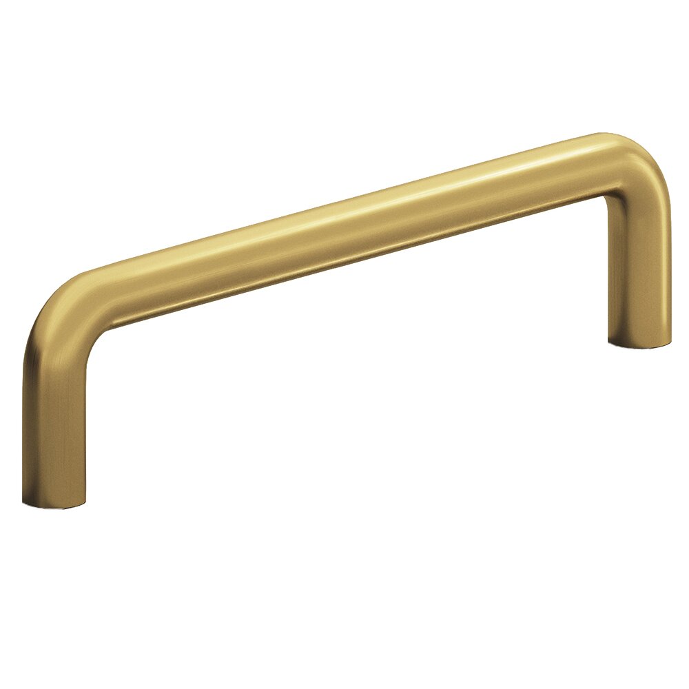 6" Centers Pull in Unlacquered Satin Brass