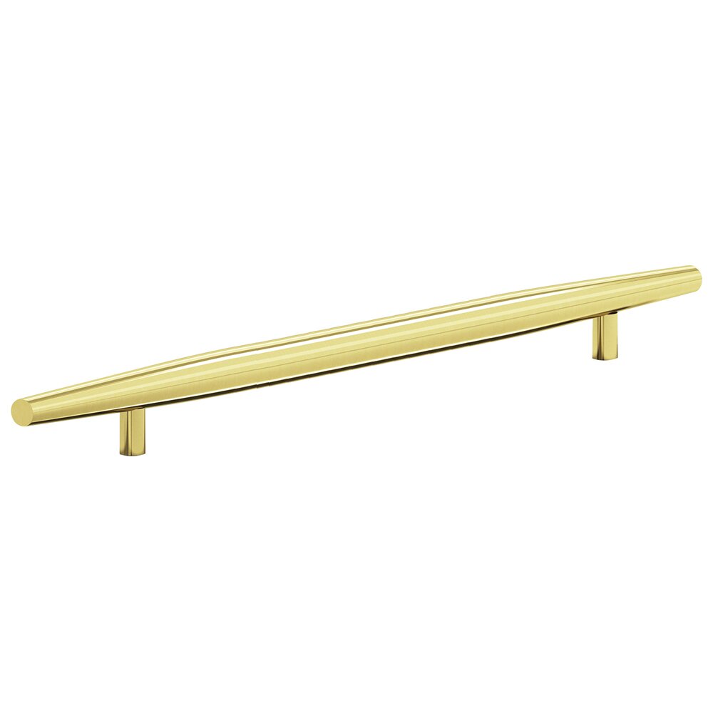 14" Centers Cigar Appliance/Oversized Pull in Polished Brass Unlacquered