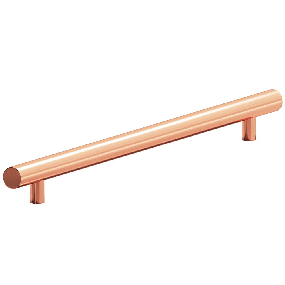 10" Centers Appliance Pull with Bullnose Ends in Satin Copper
