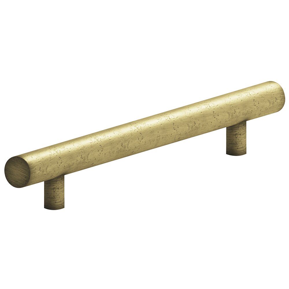 6" Centers European Appliance Bar Pull in Distressed Antique Brass