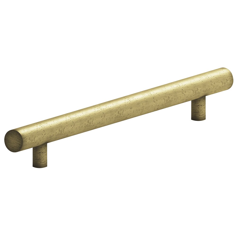 8" Centers European Appliance Bar Pull in Distressed Antique Brass