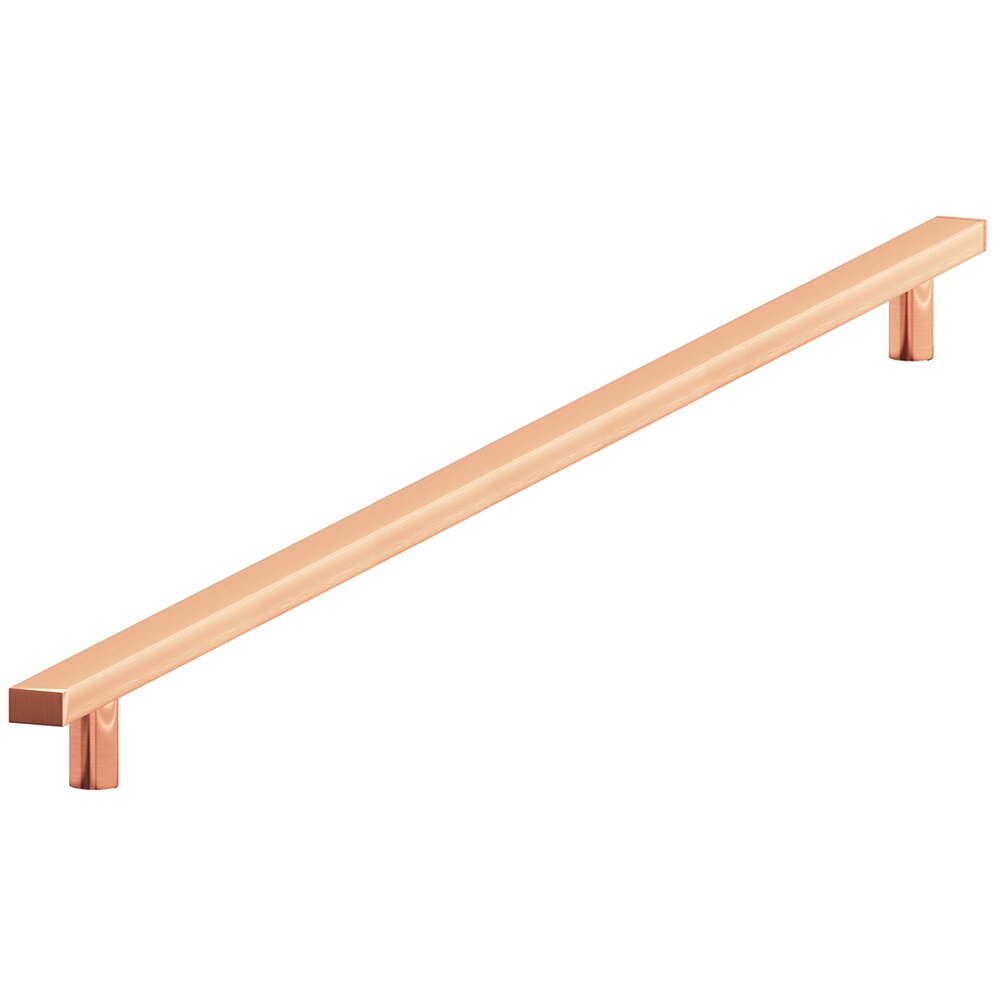 12" Centers Rectangular Appliance Pull in Satin Copper