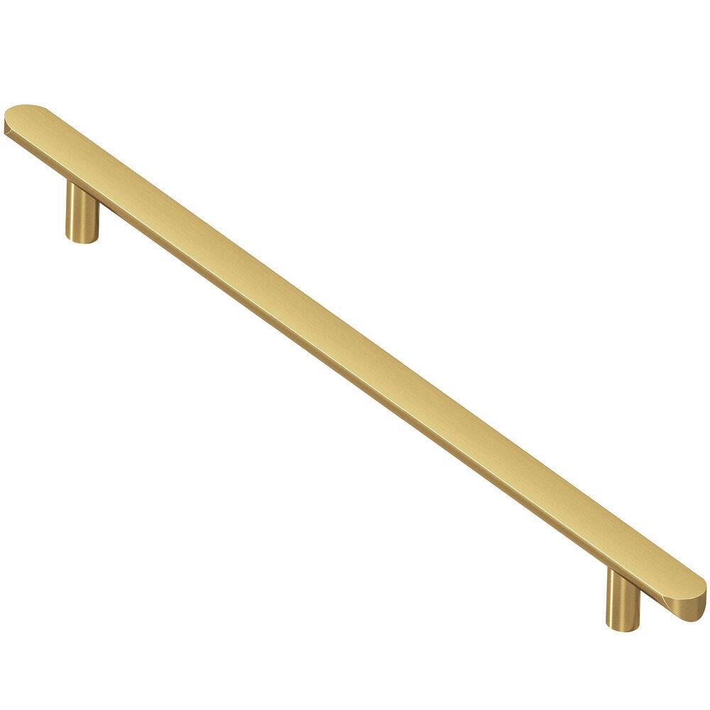 12" Centers Appliance/Oversized Pull in Unlacquered Satin Brass