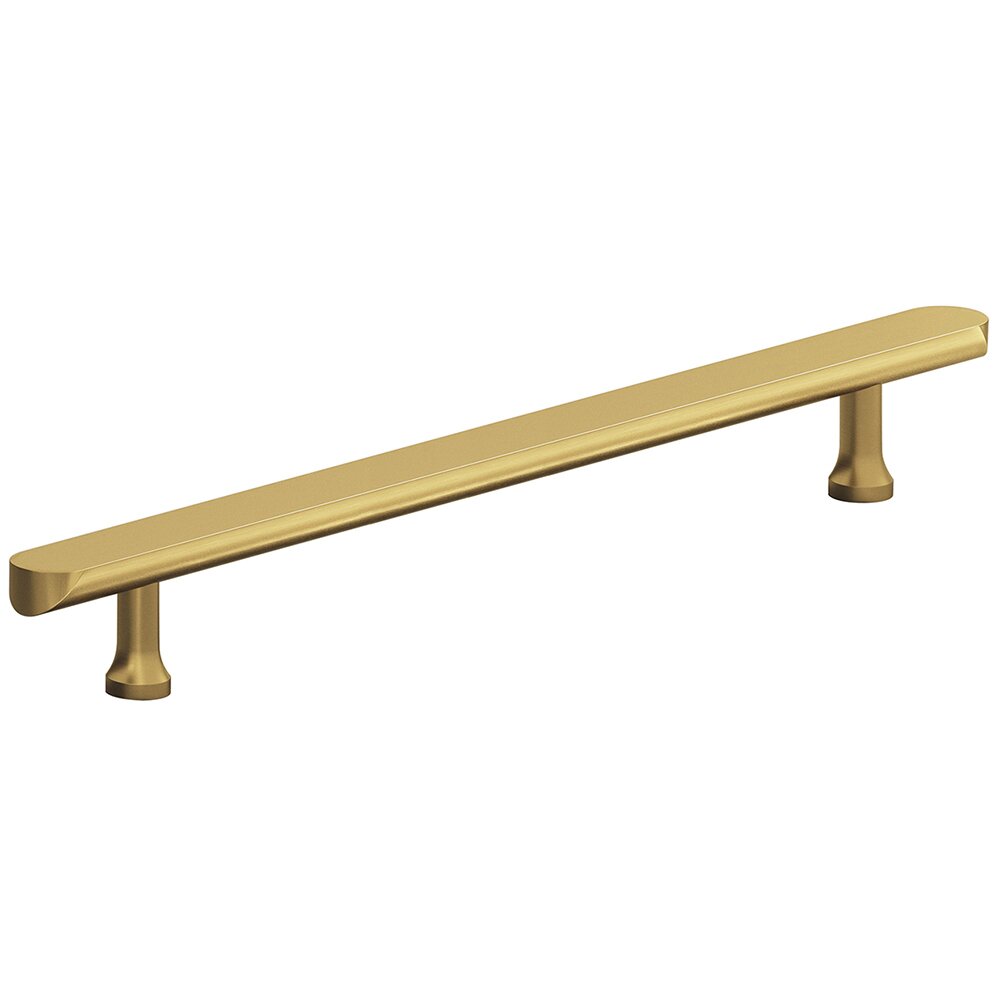 12" Centers Appliance/Oversized Pull Hand Finished in Unlacquered Satin Brass