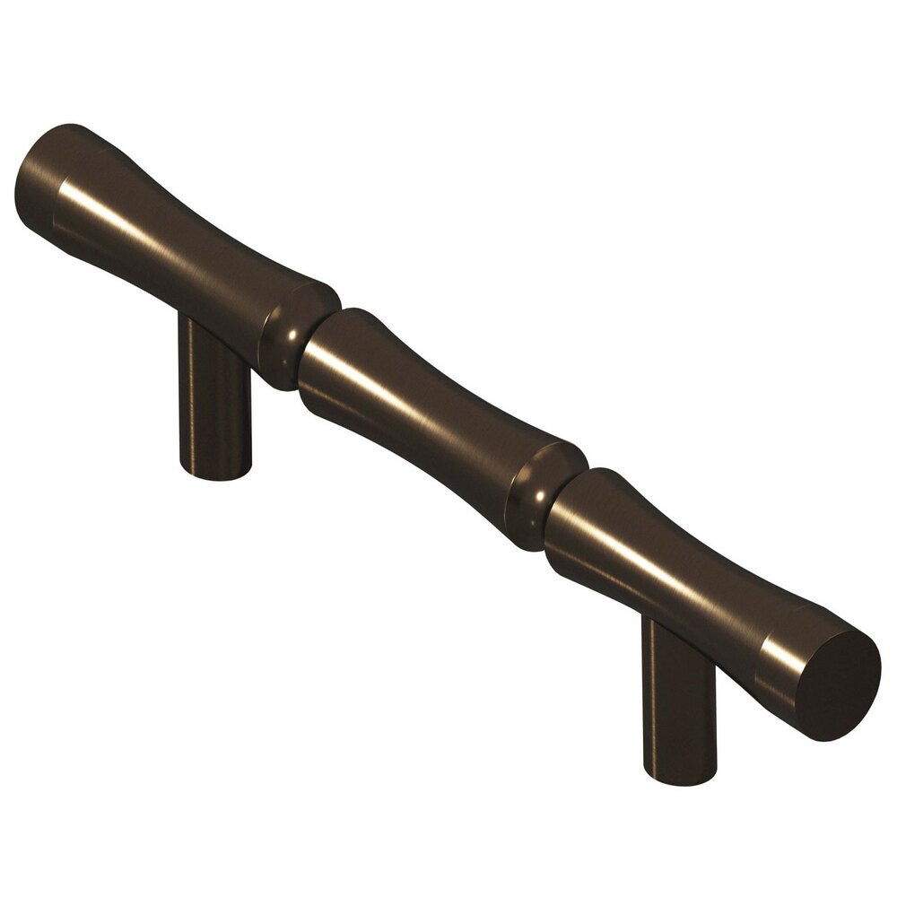 3" Centers Bamboo Pull in Unlacquered Oil Rubbed Bronze