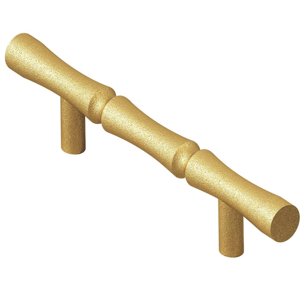 3" Centers Bamboo Pull in Frost Brass