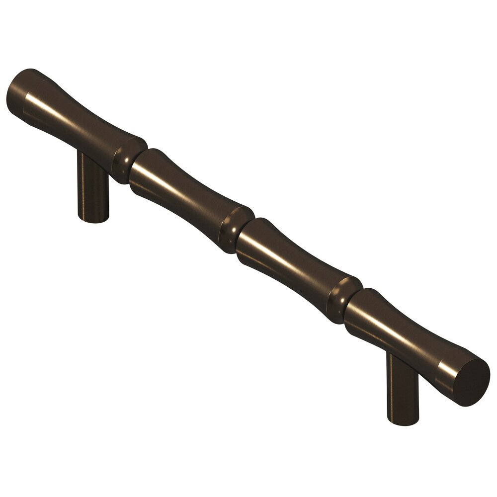 4 1/2" Centers Bamboo Pull in Unlacquered Oil Rubbed Bronze