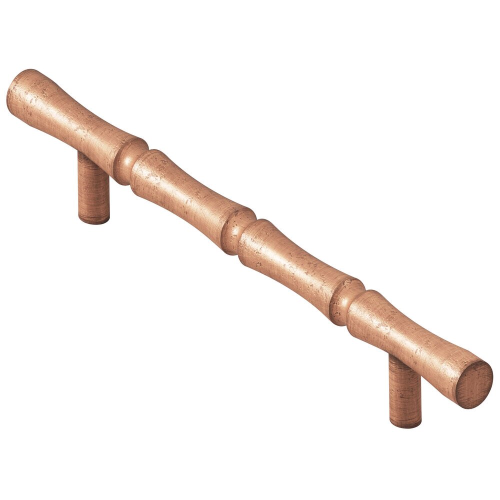 4 1/2" Centers Bamboo Pull in Distressed Antique Copper