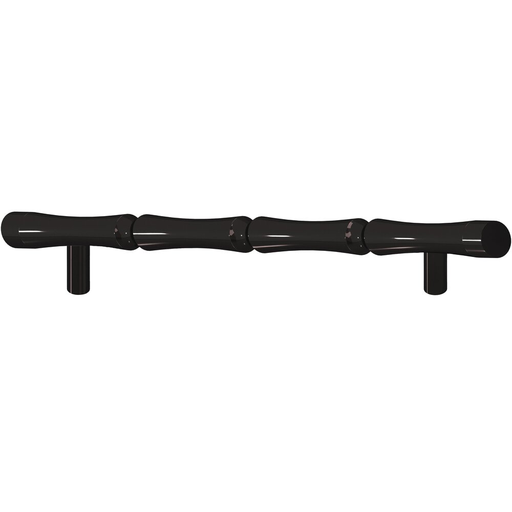9 1/2" Centers Bamboo Style Appliance Pull in Satin Black