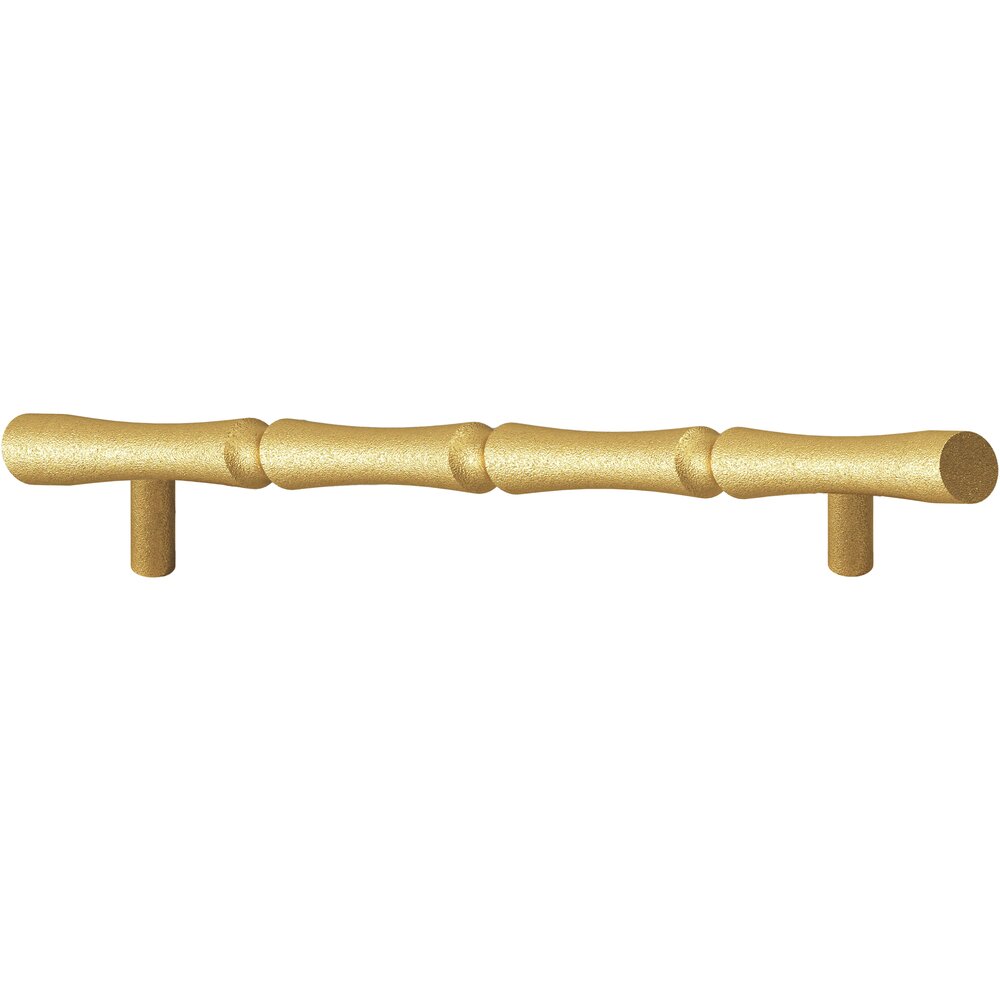 9 1/2" Centers Bamboo Appliance/Oversized Pull in Frost Brass