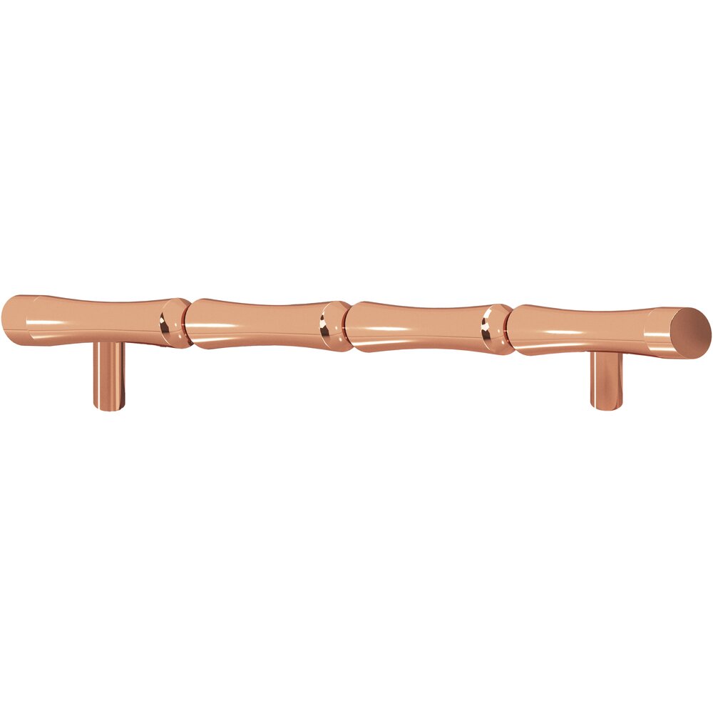 9 1/2" Centers Bamboo Appliance/Oversized Pull in Polished Copper