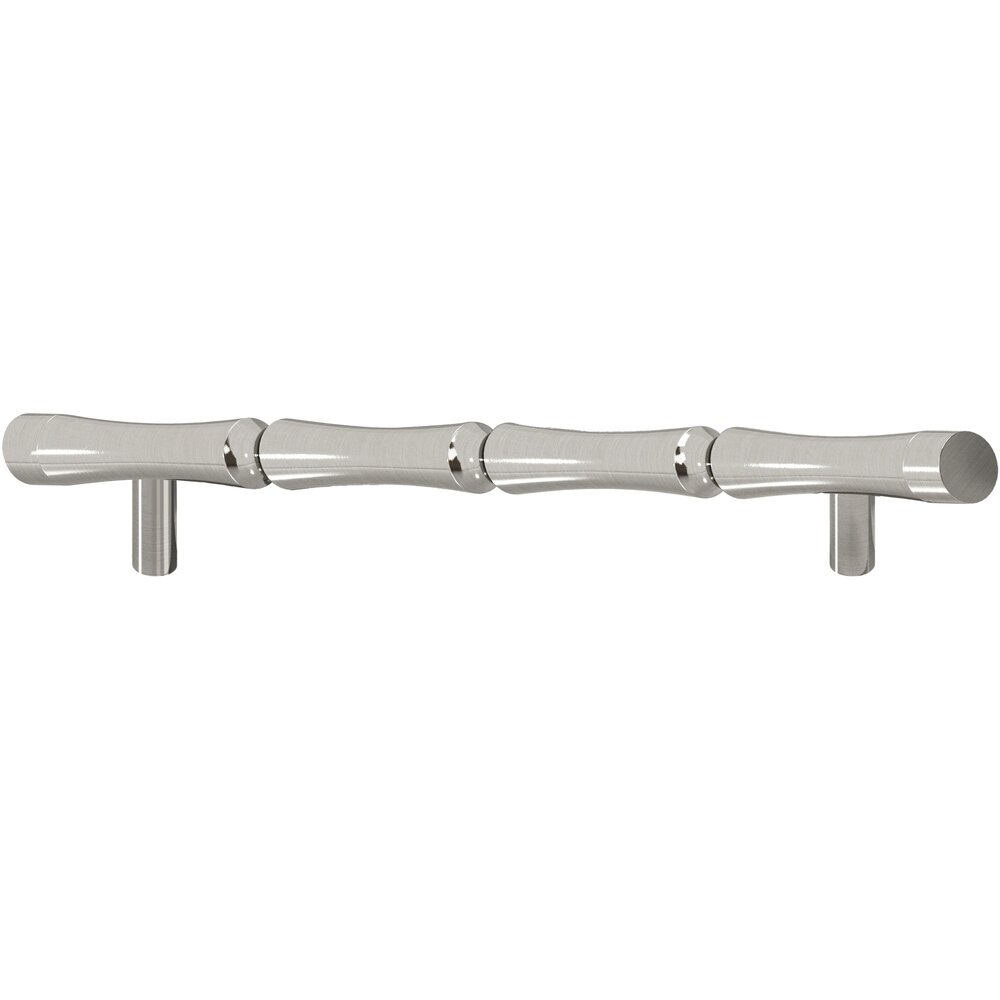 9 1/2" Centers Bamboo Style Surface Mount Pull in Nickel Stainless
