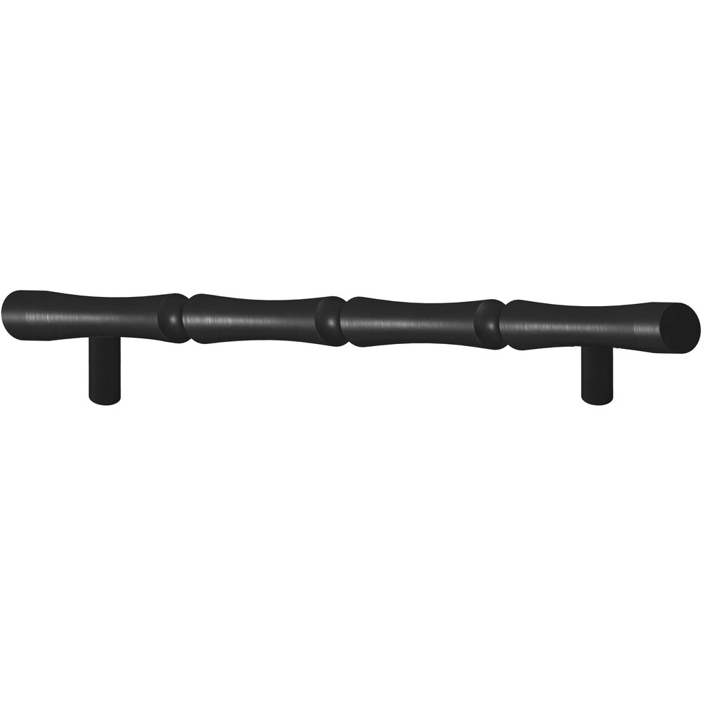 9 1/2" Centers Thick Bamboo Style Appliance Pull in Matte Satin Black