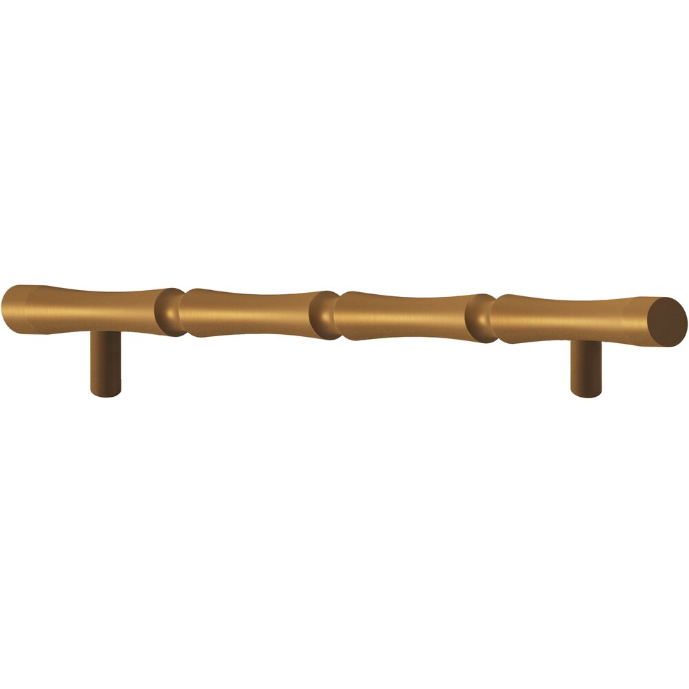 9 1/2" Centers Bamboo Style Surface Mount Pull in Matte Light Statuary Bronze