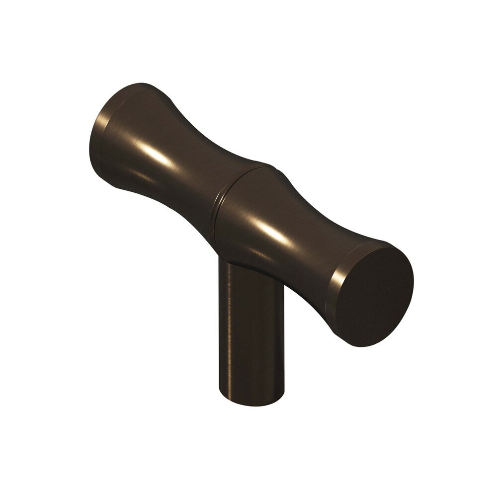 1 1/2" Bamboo Knob in Unlacquered Oil Rubbed Bronze