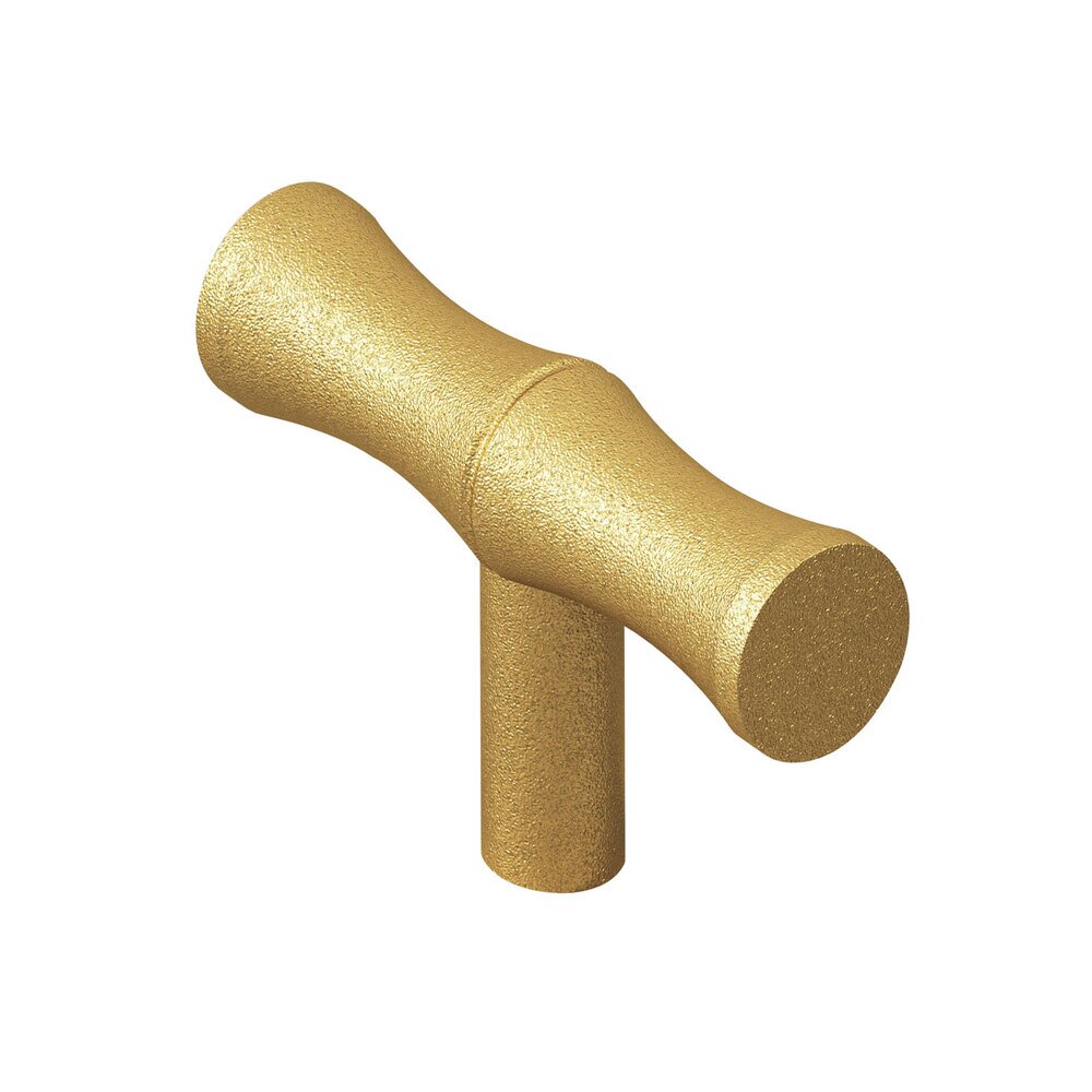 1 1/2" Bamboo Knob in Frost Brass