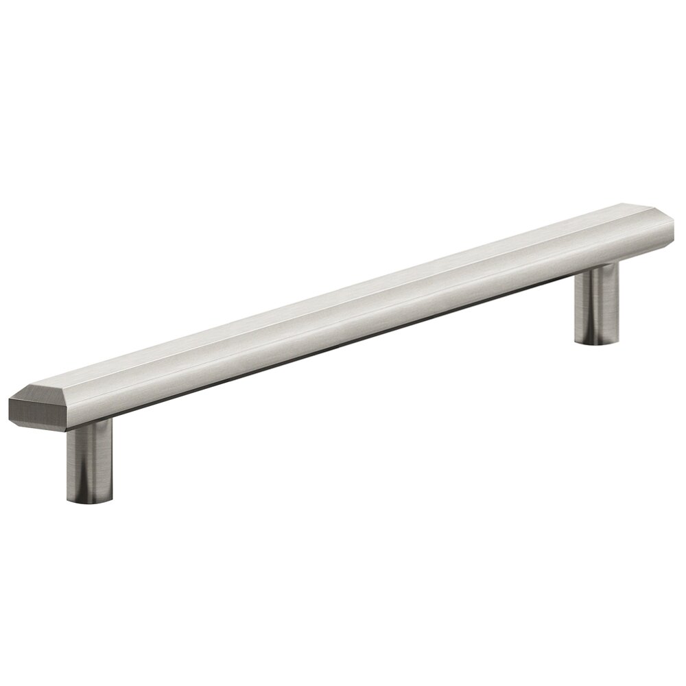 10" Centers Beveled Appliance Pull in Satin Nickel