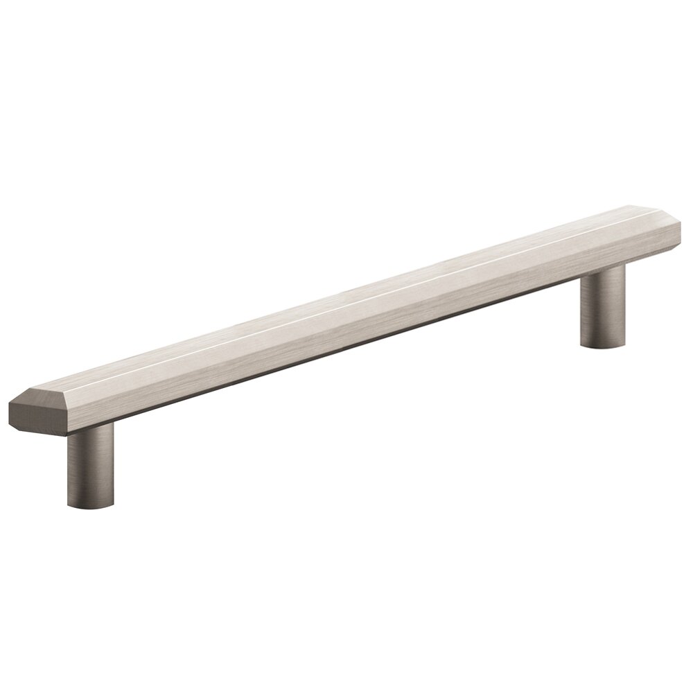 10" Centers Beveled Appliance Pull in Matte Satin Nickel
