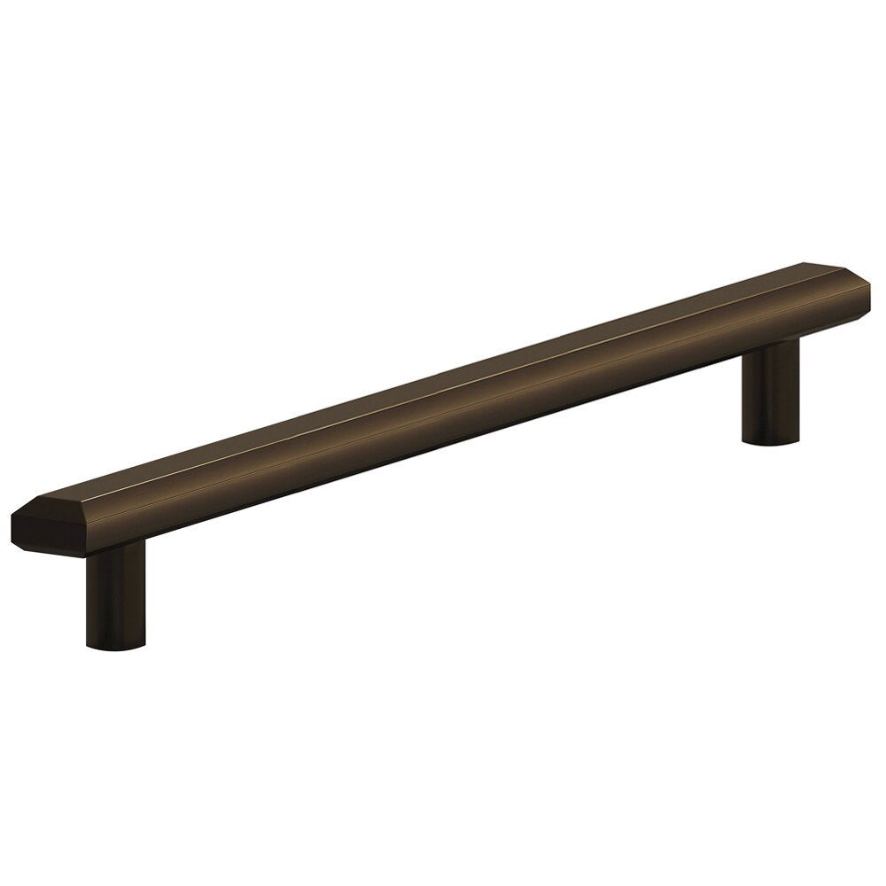 4" Centers Beveled Pull in Unlacquered Oil Rubbed Bronze