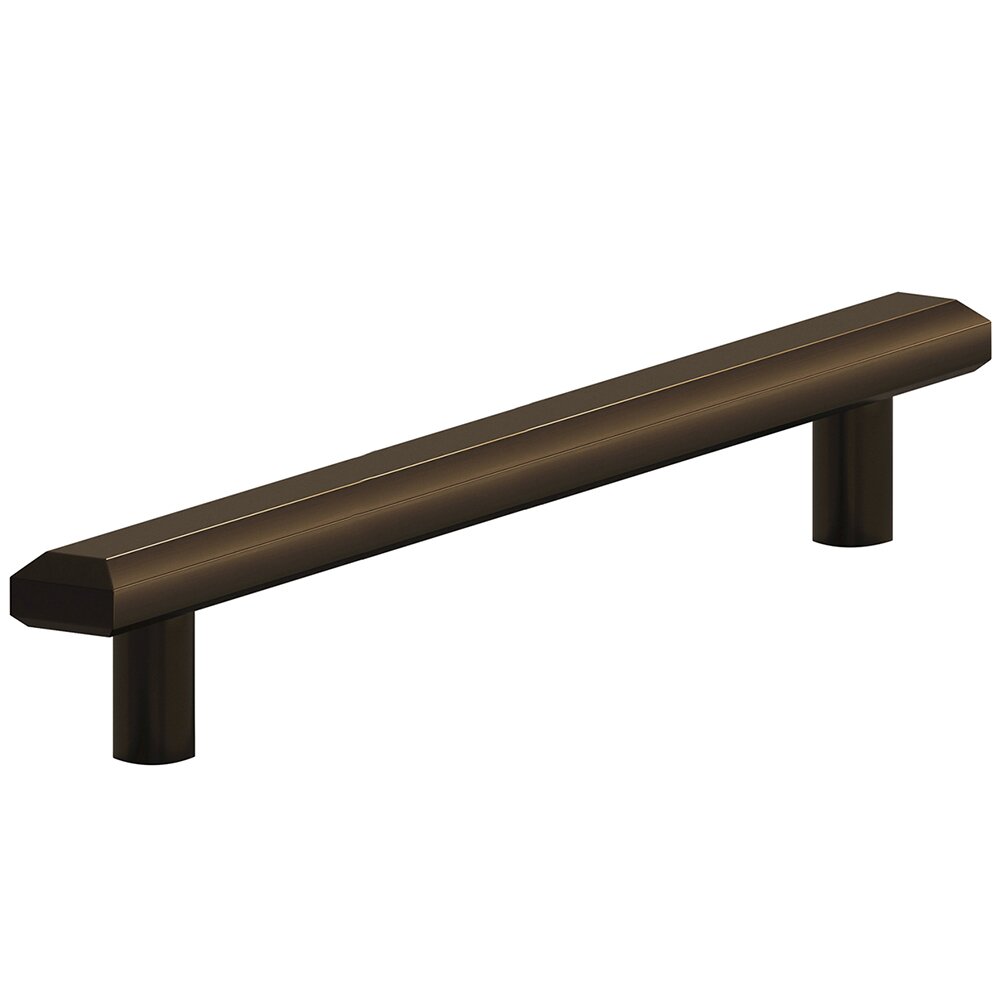 6" Centers Beveled Pull in Unlacquered Oil Rubbed Bronze