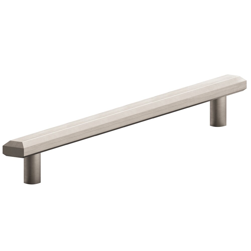 10" Centers Beveled Appliance Pull in Matte Satin Nickel