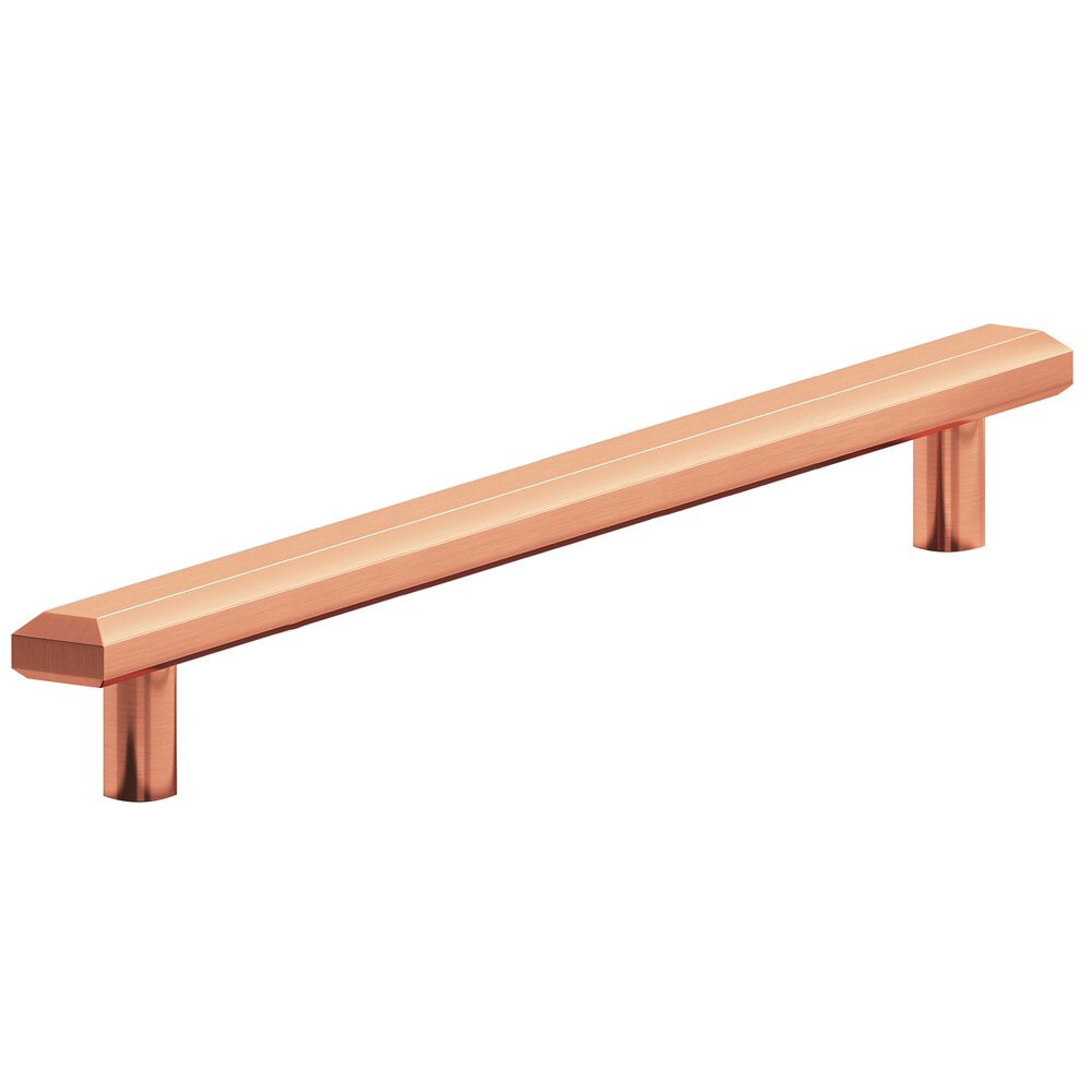 10" Centers Beveled Appliance Pull in Satin Copper