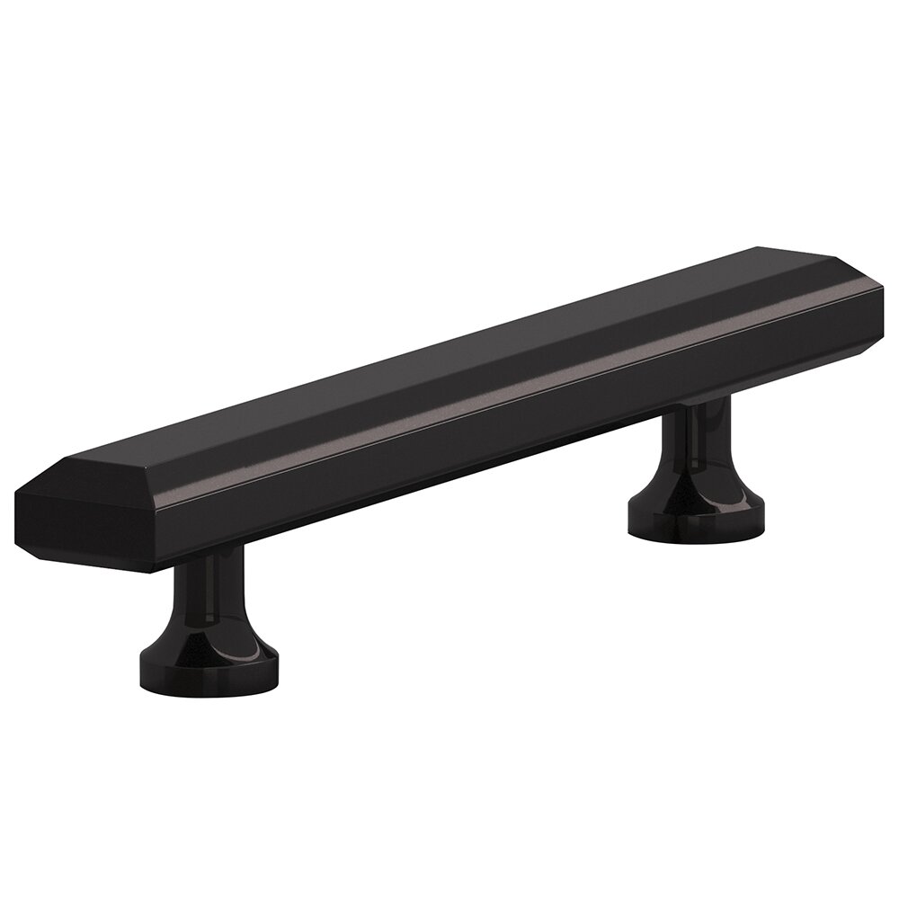 3" Centers Cabinet Pull Hand Finished in Satin Black