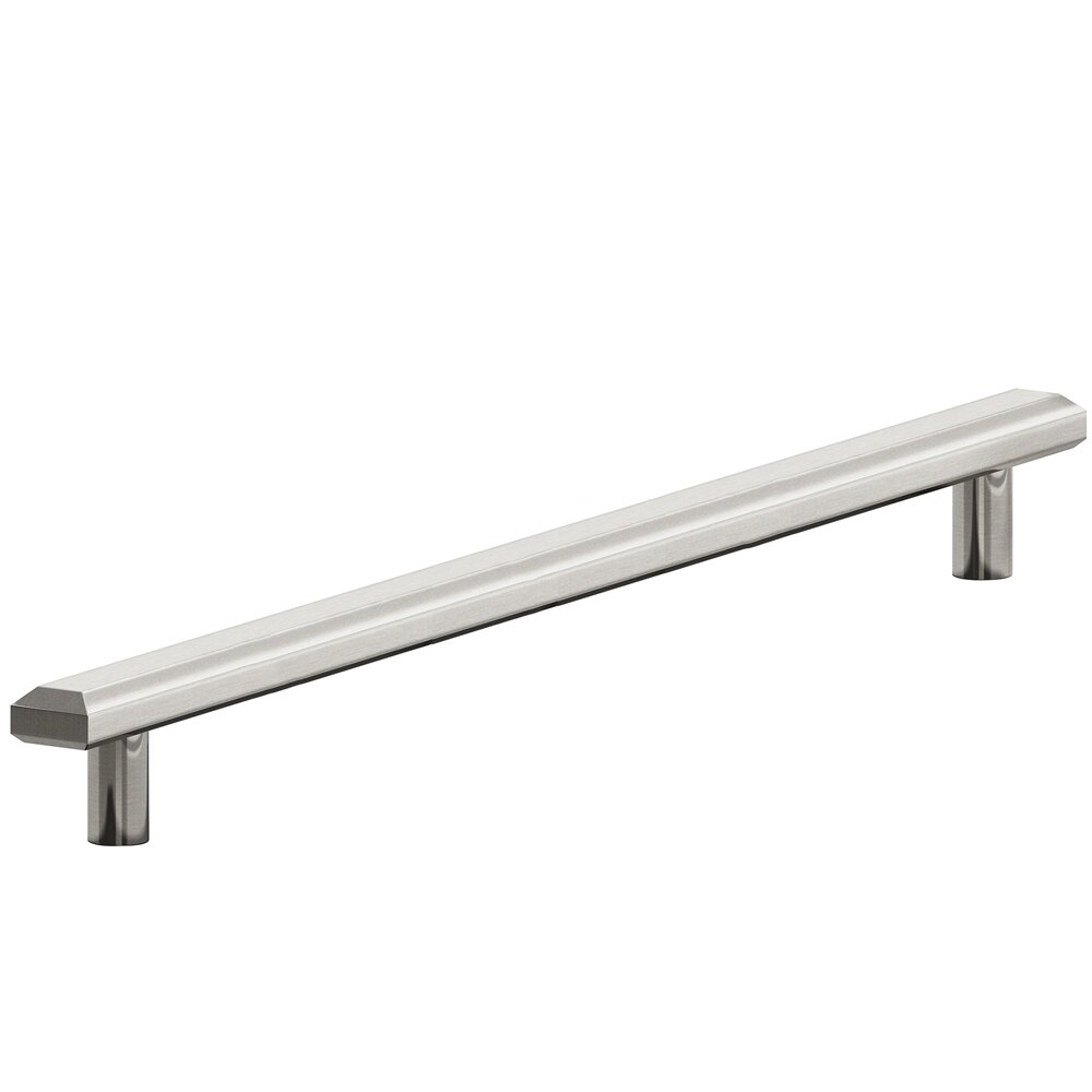 12" Centers Beveled Appliance Pull in Nickel Stainless