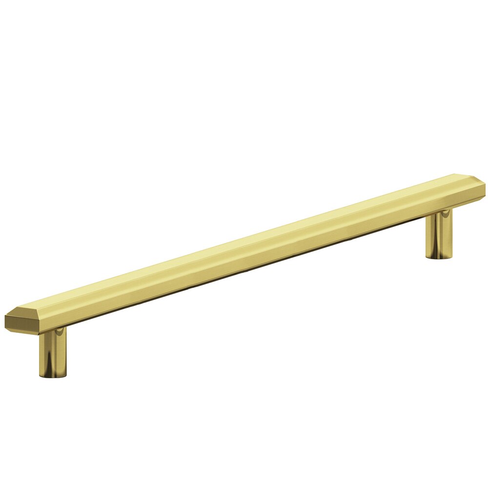 12" Centers Beveled Appliance/Oversized Pull in Polished Brass
