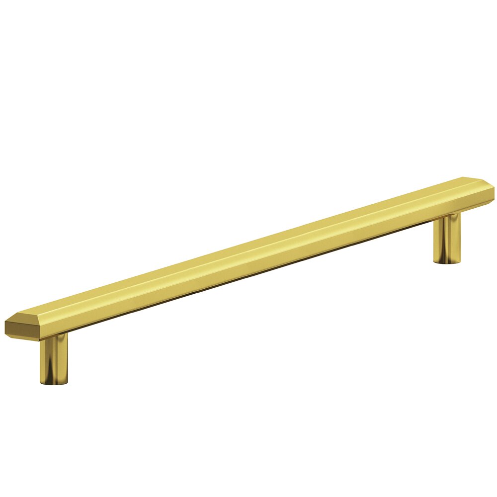 12" Centers Beveled Appliance/Oversized Pull in French Gold