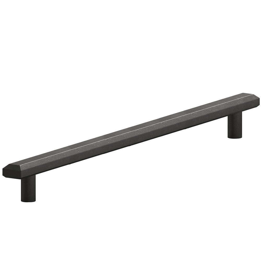 12" Centers Beveled Appliance Pull in Distressed Black