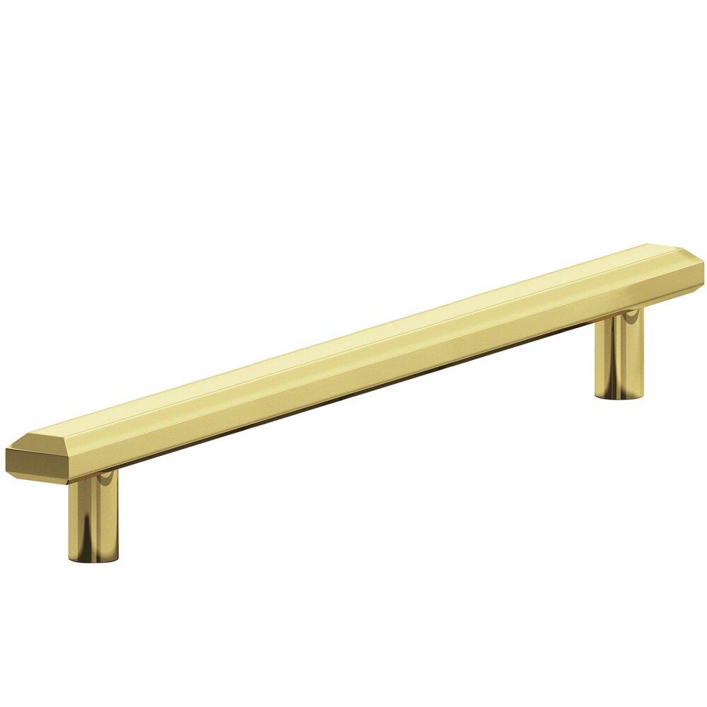 8" Centers Beveled Appliance/Oversized Pull in Polished Brass