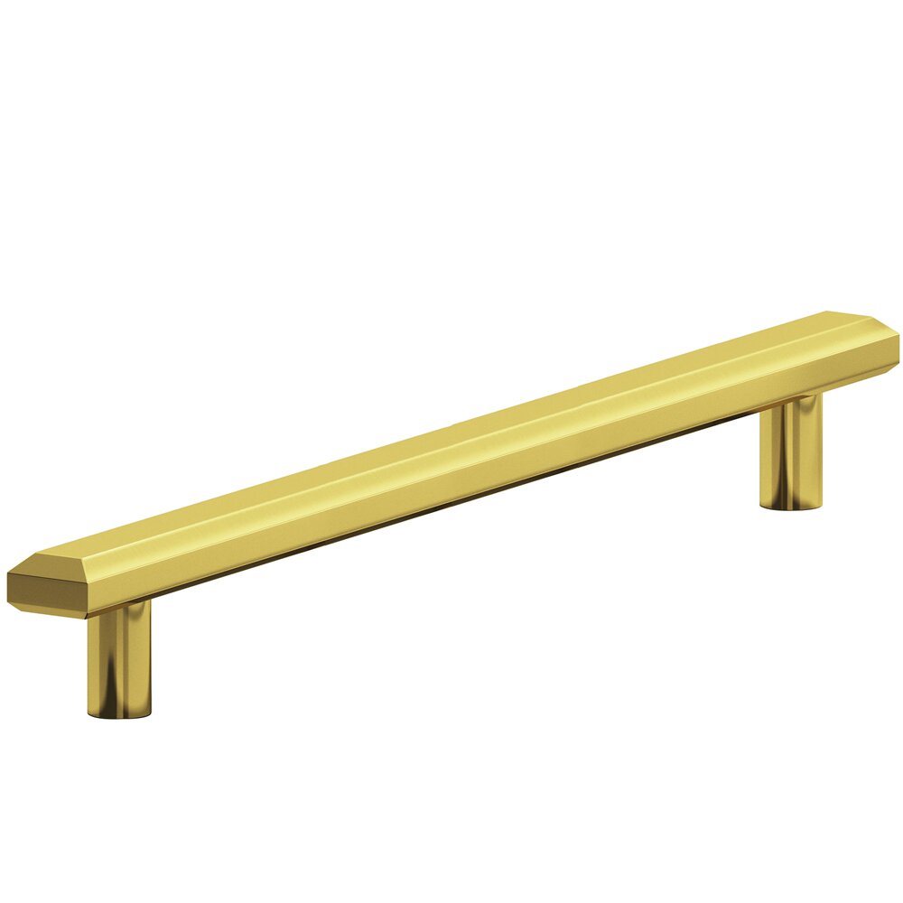 8" Centers Beveled Appliance/Oversized Pull in French Gold