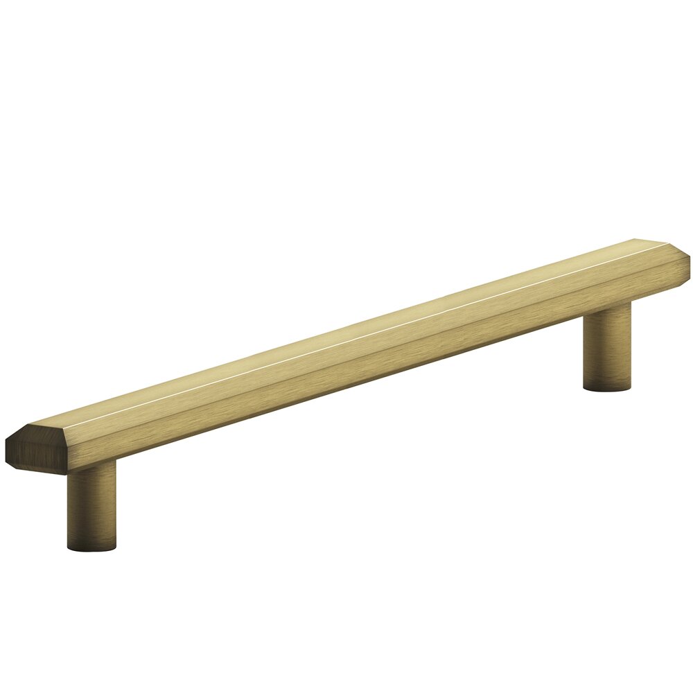 8" Centers Beveled Appliance Pull in Matte Antique Brass