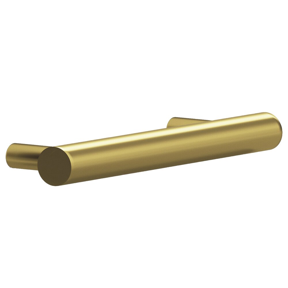3 1/2" Centers Pull in Unlacquered Satin Brass