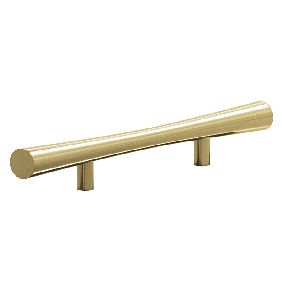 4" Centers Concave Pull in Antique Brass