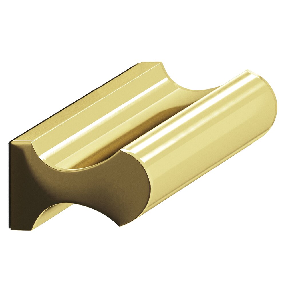 1 1/2" Centers Cabinet Pull Hand Finished in Polished Brass